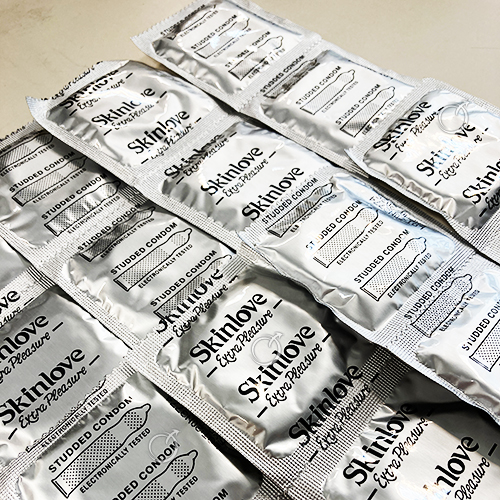 SKINLOVE虎牙 粗顆粒型保險套(144枚散裝)批發價