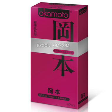  日本Okmoto 岡本 skinless 輕薄貼身型保險套 一盒10枚